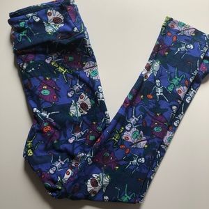 NWT Lularoe kids S/M Halloween trick treat legging